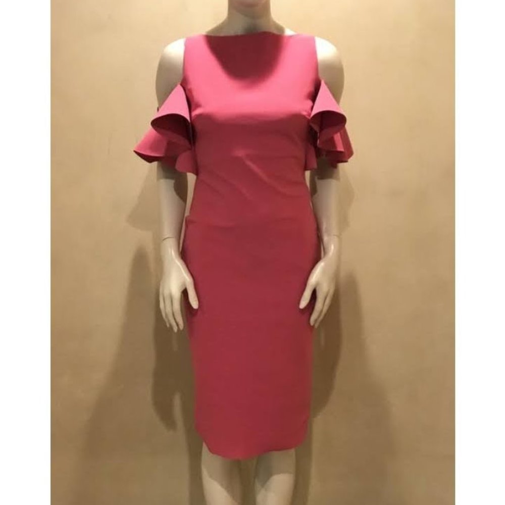 Chiara Boni La Petite Robe Flamingo midi dress